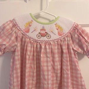 Banana Split princess smocked dress, size 2T